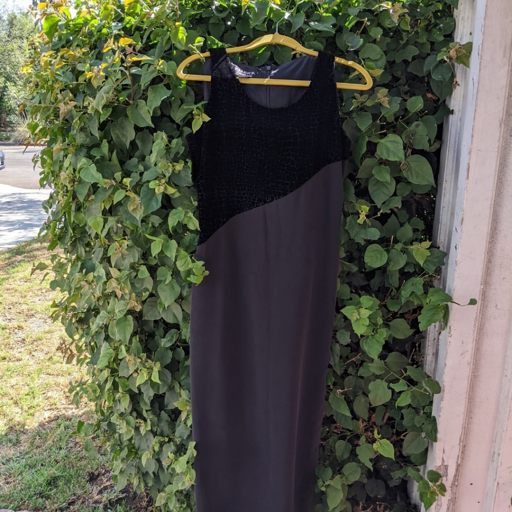 90s VTG Maxi Prom Dress - Picture 2 of 8